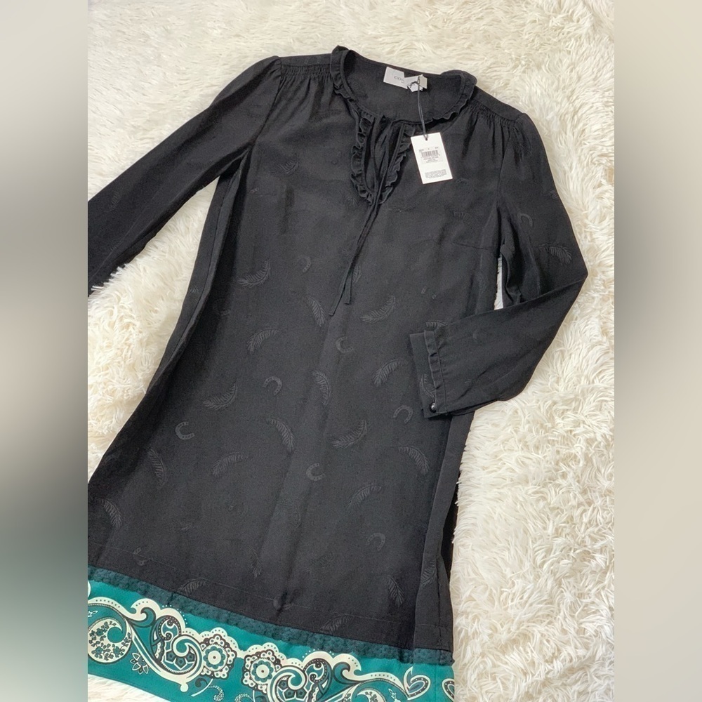 Coach 1941 Feather Jacquard Print Dress, over size, loose fit, size 0 - Picture 2 of 16
